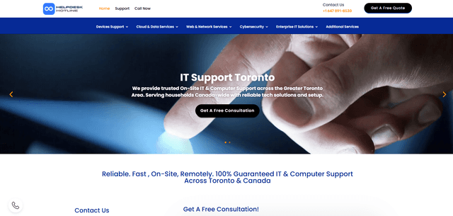 Help Desk Hotline Website