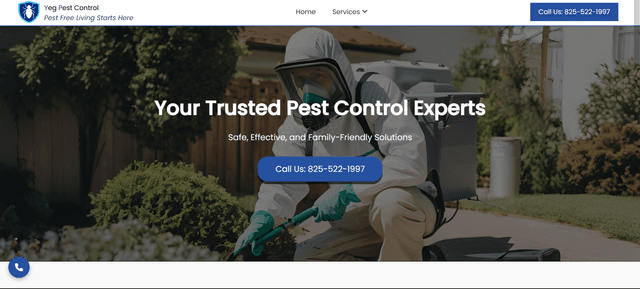 Responsive Dynamic Pest Control Website